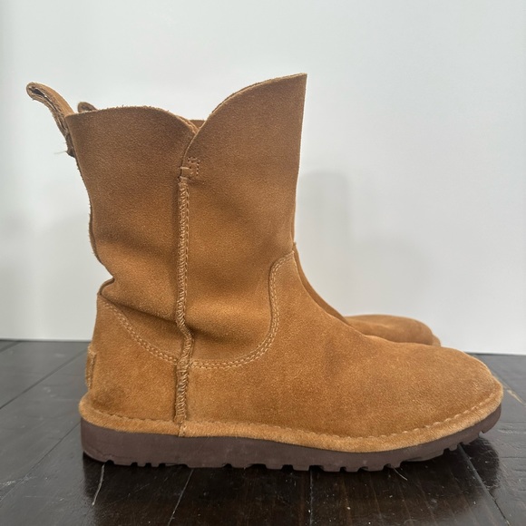 UGG Alita Ankle Boots (no fur lining)- Women’s Size 7 in Chestnut Brown - Picture 4 of 11